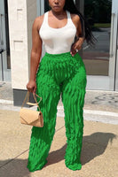 Ruffled & Striped Pants