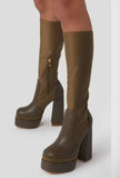 Classic Walk Stretch Calf Boots