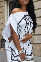 Blazer Printed Shirt Dress