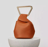 Sculpted Vegan Leather Handbag