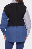 Denim Vest & Shirt Set