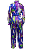 Multicolored Pants Set