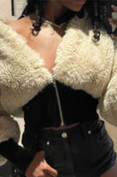 Vegan Fur Crop Jacket