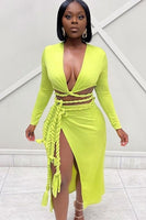 Rope Tied Skirt Set