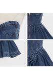 Denim Bustier Top