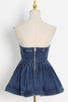 Denim Bustier Top