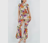 Floral Lace Bell Jumpsuit