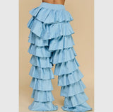 Ruffled & Layered Jeans