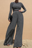 Stripe Knitted Pants Set