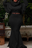 Turban Skirt Set