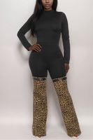 Half Leopard Catsuit