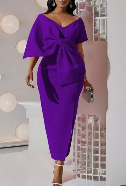 Big Bow Wrap Dress