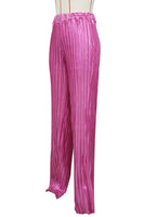 Glitter Pleated High Waist Pants