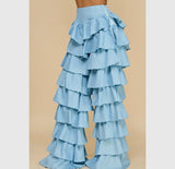 Ruffled & Layered Jeans