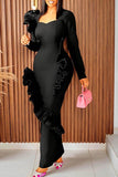Black Couture Maxi Dress