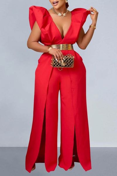Glamour Solid Jumpsuit