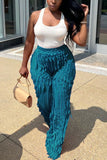 Ruffled & Striped Pants