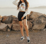 Whitney Houston Vintage Crop Sweater