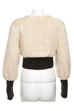 Vegan Fur Crop Jacket