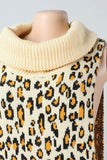 Leopard Print Overthrow Sweater