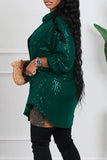Sequins Shirt Dress