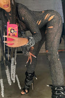 Cutout Crochet Jumpsuit