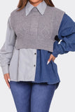 Denim Vest & Shirt Set