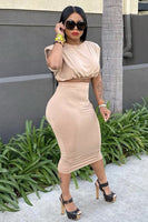 Stay Solid Skirt Set