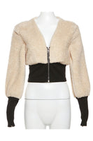 Vegan Fur Crop Jacket