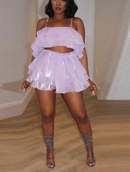 Shimmer Skirt Set