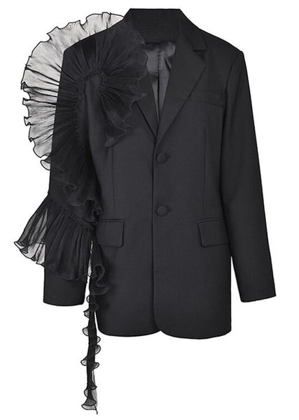Tulle Trim Statement Blazer