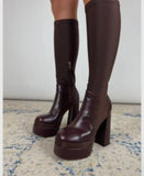 Classic Walk Stretch Calf Boots