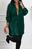 Sequins Shirt Dress