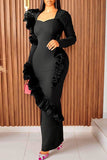 Black Couture Maxi Dress