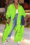 Metallic Maxi Windbreaker