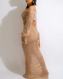 Hollow Knit Cover Up