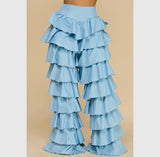 Ruffled & Layered Jeans