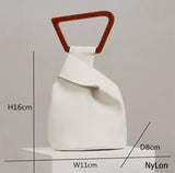 Sculpted Vegan Leather Handbag