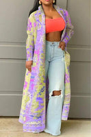 Vintage Geo Print Cardigan