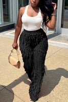 Ruffled & Striped Pants