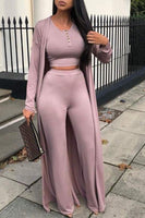 Three piece Cardigan pants set