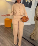 Slitted Matching Pants Set