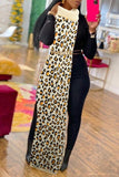 Leopard Print Overthrow Sweater