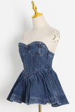 Denim Bustier Top