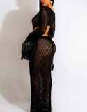 Hollow Knit Cover Up