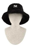 LA & NY Embroidery Fur Bucket Hats