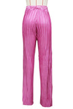 Glitter Pleated High Waist Pants