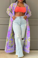 Vintage Geo Print Cardigan