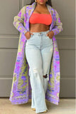 Vintage Geo Print Cardigan