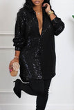 Sequins Shirt Dress